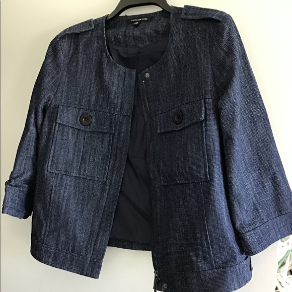 Jones New York Denim Zipper Jacket NWOT - Picture 2 of 6